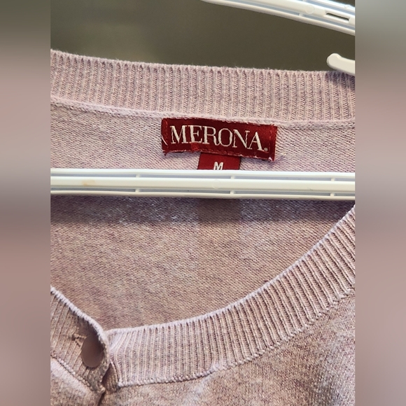 Merona Light Purple Button Up Sweater - Picture 7 of 14